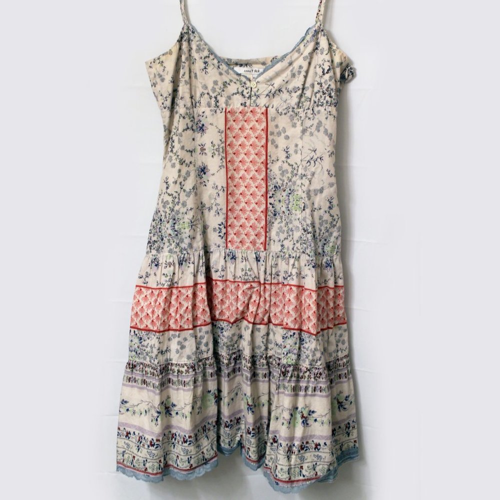Zara TRF Cotton Sun Dress